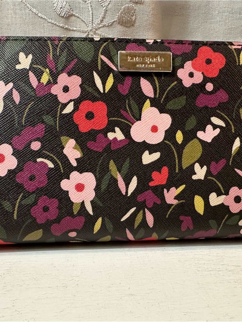 kate spade Cameron Street Boho Floral Leather Wallet
